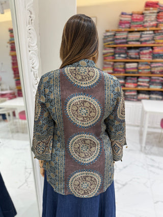 Ajrakh Kalamkari Shirt - Preetibora
