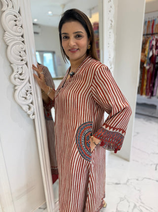 Ajrakh Pocket Coord Set - Preetibora