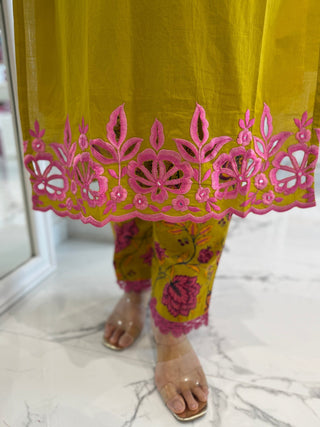Alia Cut Work Set - Preetibora