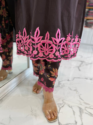 Alia Cut Work Set - Preetibora