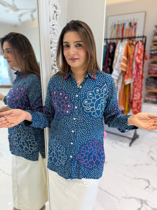 Bahaar Bandhej Shirt - Preetibora