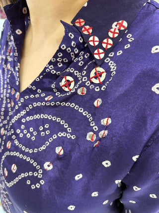 Bandhani Sequin Shirt - Preetibora
