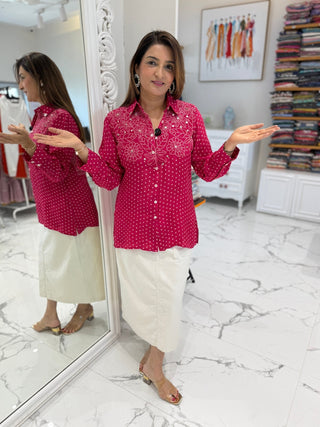 Bandhej Holiday Shirt - Preetibora