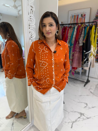 Bandhej Shirt - Preetibora