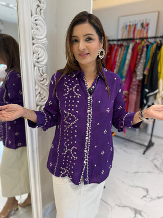 Bandhej Shirt - Preetibora
