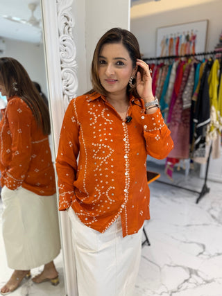 Bandhej Shirt - Preetibora