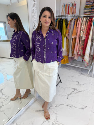 Bandhej Shirt - Preetibora