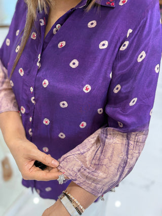 Bandhej Tie dye Shirt - Preetibora