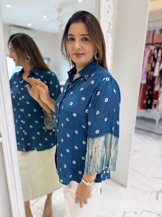 Bandhej Tie dye Shirt - Preetibora