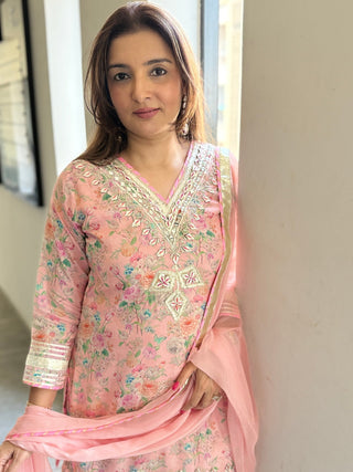 Blushing Beauty Sharara Set - Preetibora
