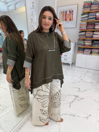 Boho Tail Cut Coord Set - Preetibora