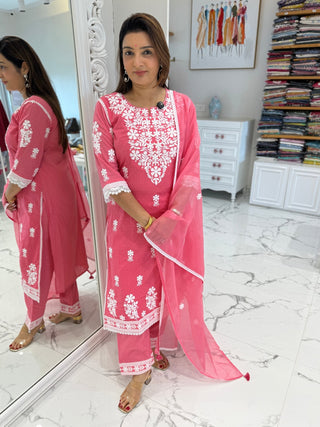 Chandani Threaded Suit Set - Preetibora
