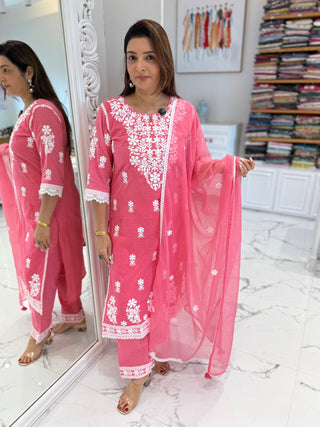 Chandani Threaded Suit Set - Preetibora