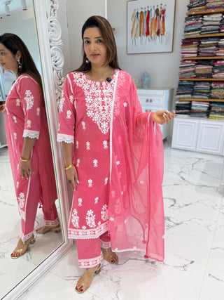 Chandani Threaded Suit Set - Preetibora