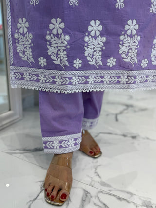 Chandani Threaded Suit Set - Preetibora