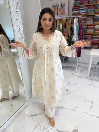 Chanderi Gota Set - Preetibora