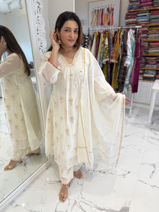 Chanderi Gota Set - Preetibora