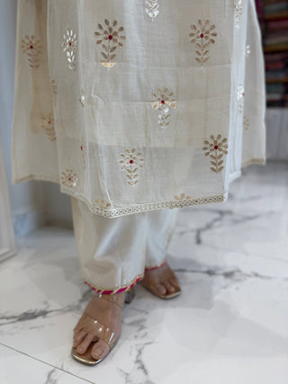 Chanderi Gota Set - Preetibora