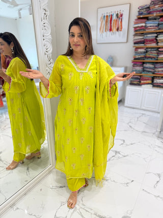 Chanderi Gota Set - Preetibora