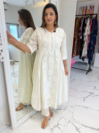 Classic Lucknowi Suit Set - Preetibora
