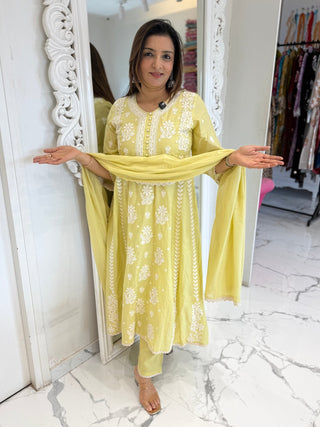 Classic Lucknowi Suit Set - Preetibora