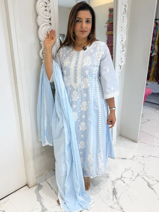 Classic Lucknowi Suit Set - Preetibora