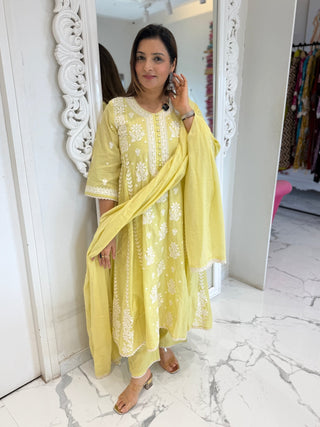 Classic Lucknowi Suit Set - Preetibora