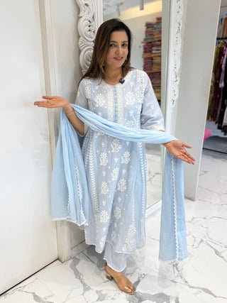 Classic Lucknowi Suit Set - Preetibora