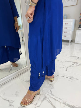 Crepe Tail Cut Coord Set - Preetibora