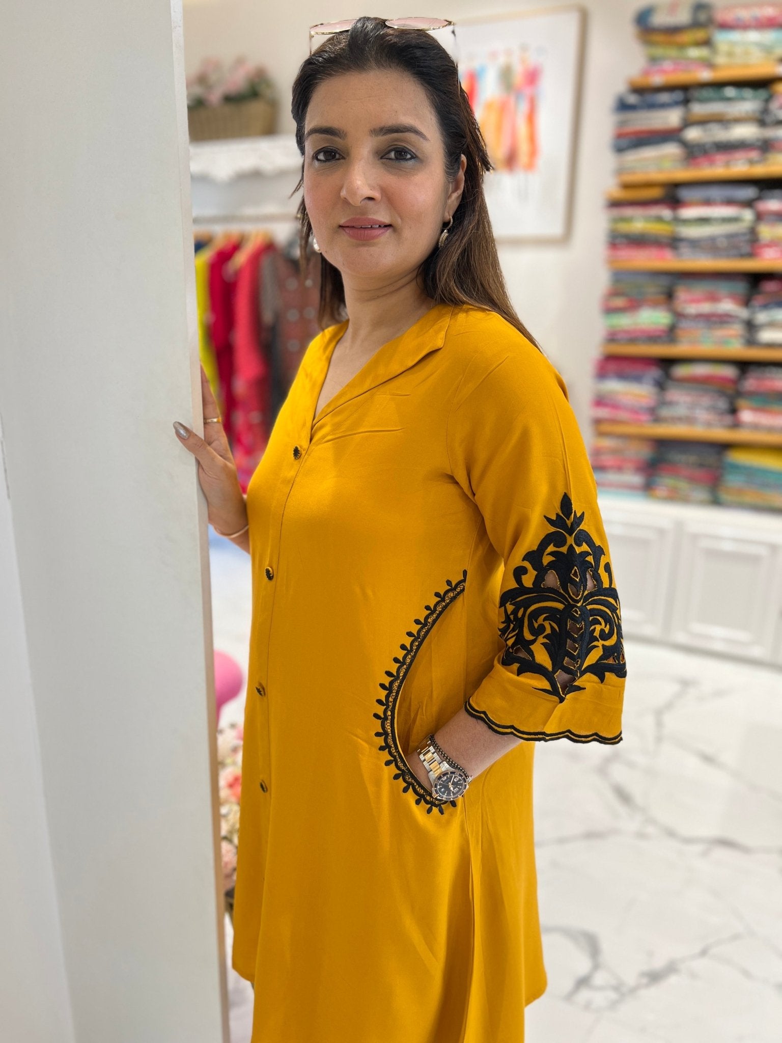 Cut Work Afghani Coord Set – Preetibora
