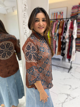 Devika Kalamkari Shirt - Preetibora