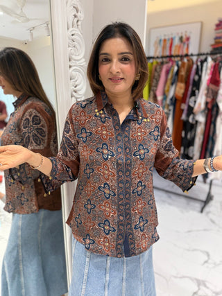 Devika Kalamkari Shirt - Preetibora