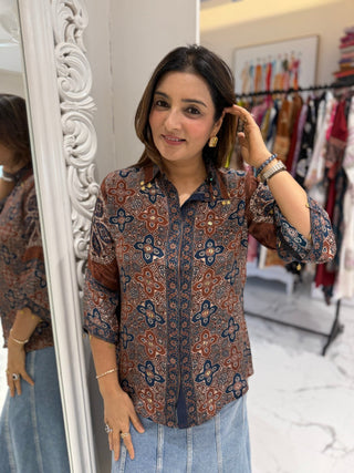 Devika Kalamkari Shirt - Preetibora