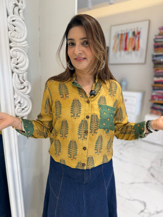 Digital Block Print Shirt - Preetibora