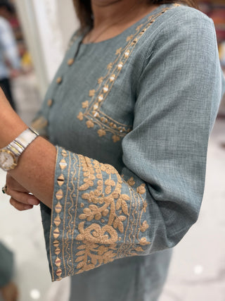 Dori Embroidered Coord Set - Preetibora