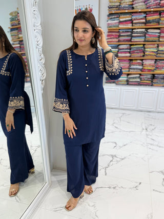 Dori Embroidered Coord Set - Preetibora