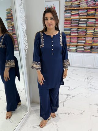 Dori Embroidered Coord Set - Preetibora