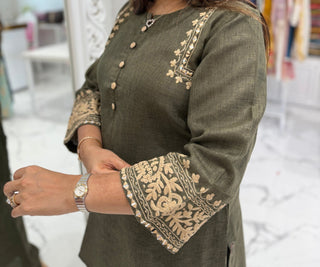 Dori Embroidered Coord Set - Preetibora