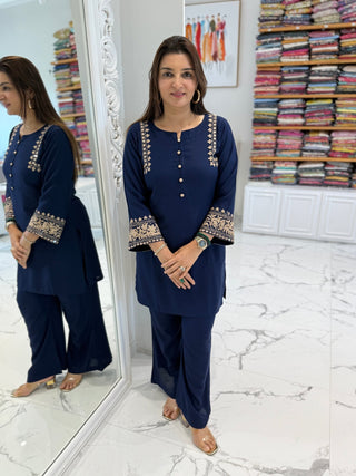 Dori Embroidered Coord Set - Preetibora