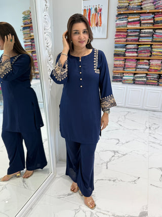 Dori Embroidered Coord Set - Preetibora