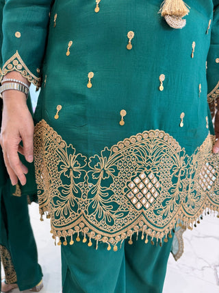 Emerald Coin Suit Set - Preetibora