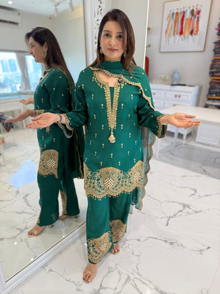 Emerald Coin Suit Set - Preetibora