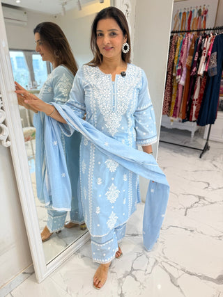 Falak Embroidered Set - Preetibora