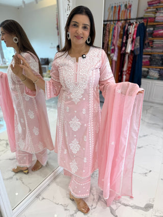 Falak Embroidered Set - Preetibora