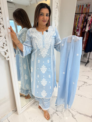Falak Embroidered Set - Preetibora