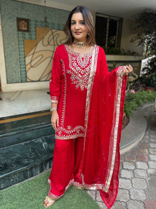 Festive Glow Sharara Set - Preetibora