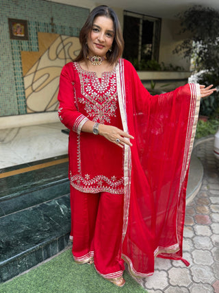 Festive Glow Sharara Set - Preetibora