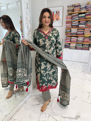 Fizza Cut Work Set - Preetibora