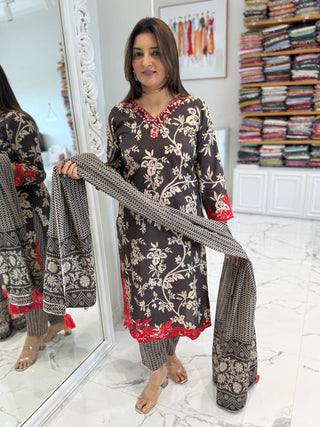Fizza Cut Work Set - Preetibora