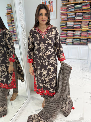 Fizza Cut Work Set - Preetibora